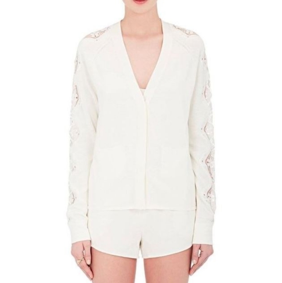 Chloe Sweaters - 🌸Chloe🌸 EUC Gorgeous Lace Insert Cream Sweater